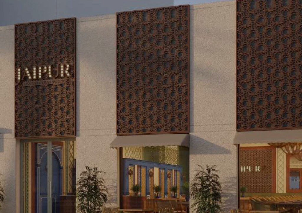 Restaurant facade and interior design